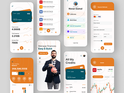 Financial Mobile App Ui | UX apps design figma financial app financial app ui design ui ui ux uiux ux