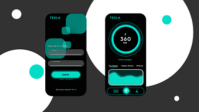 Tesla - UI design design graphic design ui