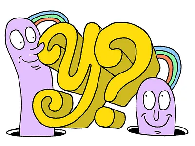 Y? adobe fresco drawing hand drawn hand drawn illustration illustration odd odd illustration purple question quirky quirky illustration weird weird illustration why y yellow