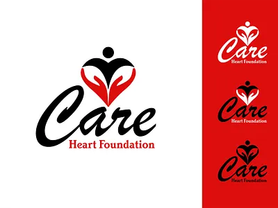 Care Heart Foundation Logo Design | Charity Logo | DesignoFly brand identity branding care heart care heart foundation care heart logo care home design service foundation logo hand care logo hand hart logo hand heart logo heart care logo heart foundation heart foundation logo heart logo human heart logo logo design man heart logo two hand logo two hand love logo
