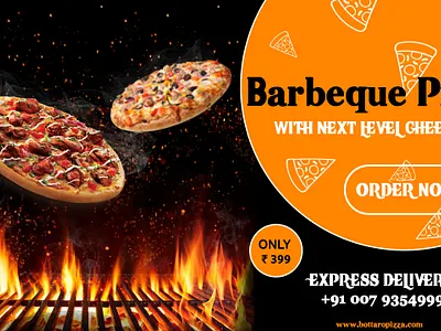 Barbeque Pizza - Advertisement design advertisement design graphic design