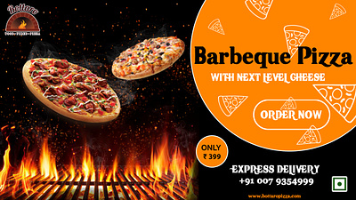 Barbeque Pizza - Advertisement design advertisement design graphic design