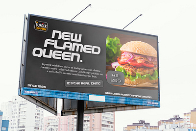 The Burger Company - banner design advertisement design graphic design