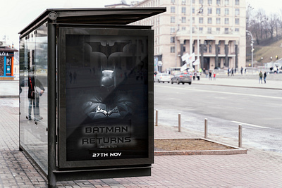 Batman - movie poster design advertisement design graphic design