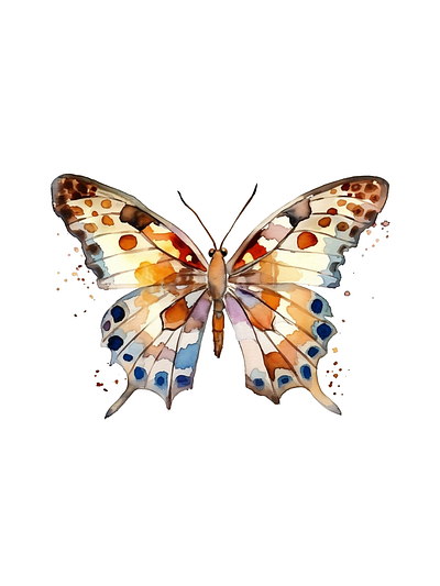 Watercolor butterfly art butterfly decor wallart watercolor