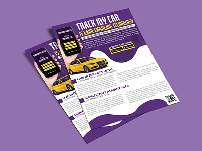 Business Flyer Design a4 branding business flyer car flyer car tracker corporate flyer flyer graphic design leaflet marketing minimalist mobile app poster promtion