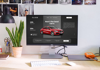 Rental Car app car cars figma graphic design landingpage mockup rental show ui uinux ux website