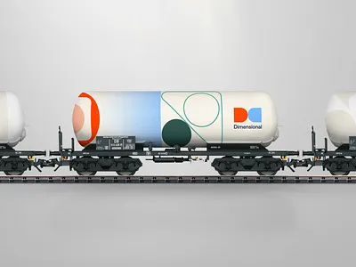 Dimensional Energy Brand Application branding design graphic design identity design logo train
