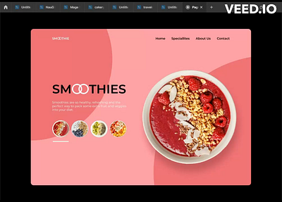 Smoothies Smart Animate in Figma | Inspired by uxpeak design ui webdesign