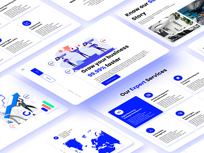 Business Accelerator Agency UX and UI Design In Figma agency website