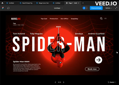 SpiderMan-NoWayHome | Parallax Effect Animation animation design ui webdesign