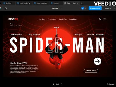 SpiderMan-NoWayHome | Parallax Effect Animation animation design ui webdesign