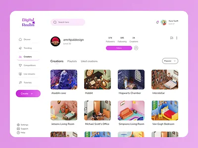 user profile ui dark mode design figma minimal minimal design ui user interface ux web design