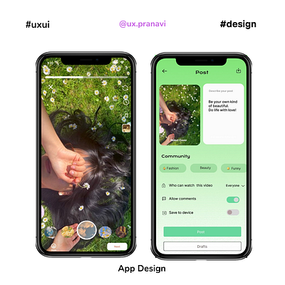 InstaPost branding figma mobiledesign ui uxui