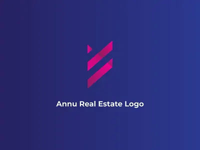 Annu Real Estate Logo abstract logo branding clean corporate corporate logo design illustration logo minimalist modern monogram monogram logo real estate logo template