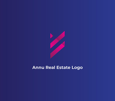 Annu Real Estate Logo abstract logo branding clean corporate corporate logo design illustration logo minimalist modern monogram monogram logo real estate logo template