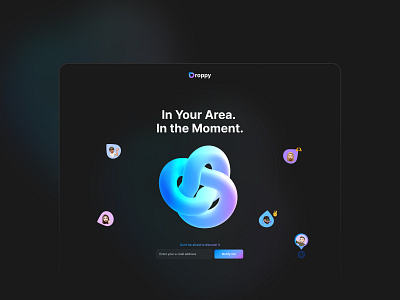 The app for new adventures - Landing page 3d animation app conncection crypto debut design figma graphic design illustration landing page logo motion people social spline tech ui ux web3