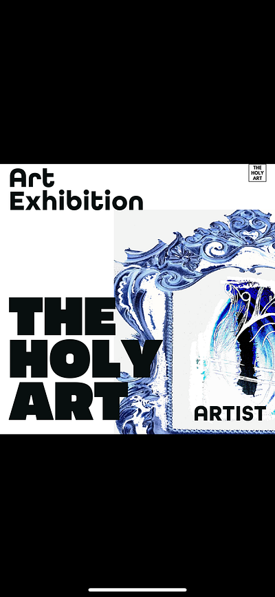 The Holy Art Promo Design Posters and Motion Exhibition artanddesign design digitalart emotion graphicdesign graphicdesigner graphics illustration motion motion graphics theholyart virtualartgallery visualart woman