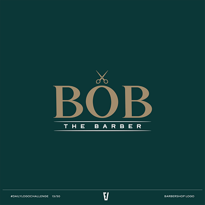 BOB THE BARBER - Day 13 Daily Logo Challenge branding graphic design logo