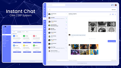 Instant Chat - CRM/ERP System chat chat crm chat erp chat ui chat ux crm system dailyui erp system ui ui design ux ux design