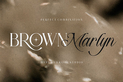 Brown Marlyn - Font Duo branding font business font casual font classy font display font duo font elegant font famous luxury font modern font packaging font script font serif font