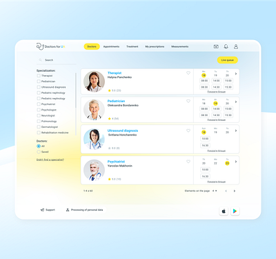 Doctors4UA - eHealth Platfrom appointment consultation doctor marketplace medicine patient telehealth telemedicine ui uiux design ux web design