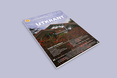 Newsletter Design - UTKRANT Institute newsletter for NITH branding illustration typography vector