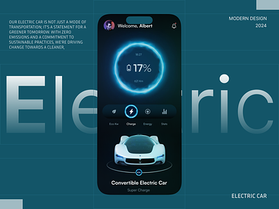 Electric Car App app app design car app car design car mobile app car shop design electric electric car electric car app hr rumen ios map mobile mobile app smart car smart device sport tesla trendy app