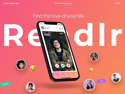 Rendlr (Dating App) dating app product design ui uiux