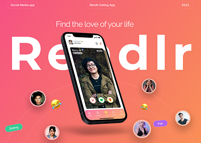 Rendlr (Dating App) dating app product design ui uiux