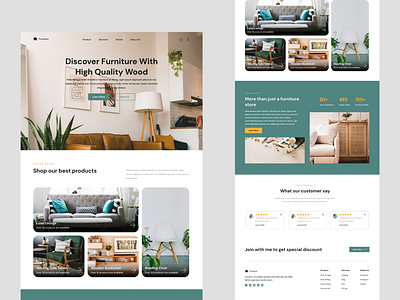 Furniture website design figma figma design figma freelance figma ui homepage landing page design ui design uiux website design