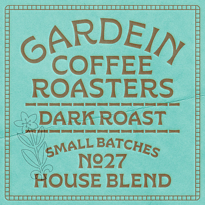 Gardein New font branding coffee graphic design icon illustration label lettering lockup logo packaging type type design typography