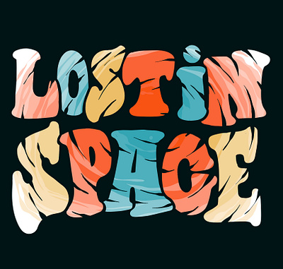 Lost in Space branding colors design fashion graffiti graphic design handstyle illustration lettering logo lost procreate shirtdesign space typography vector