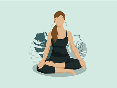 Yoga-center poster adobe illustrator asana design faceless girl girl graphic design healthy illustration poster yoga yoga center yoga poster yoga syudio