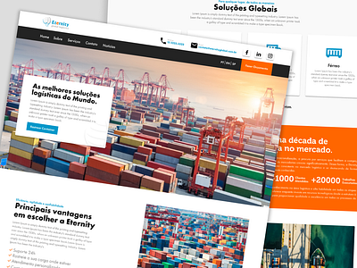 Eternity Global container eternity global logistic ui ux webdesign