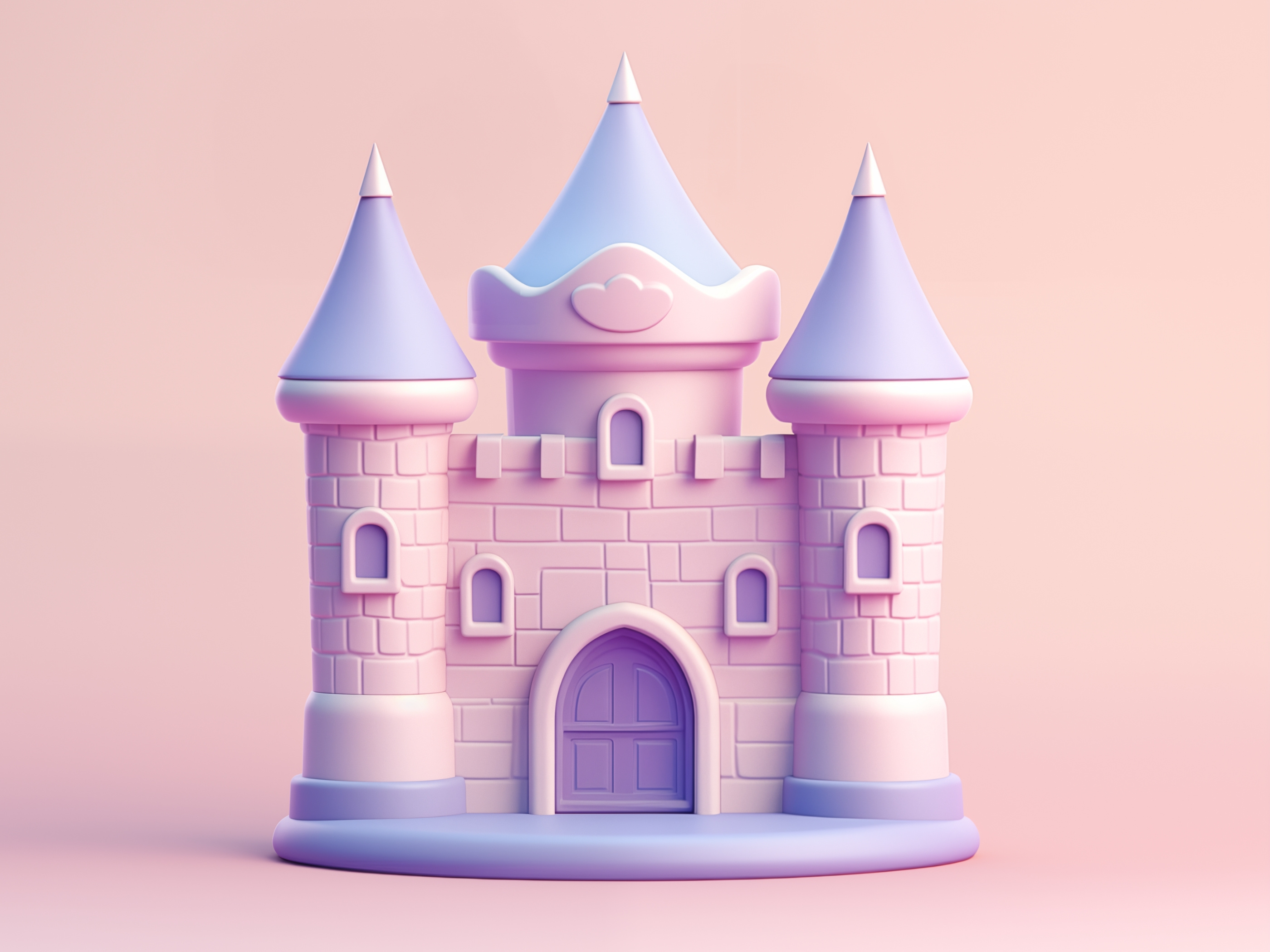Example of 3D Custom Cartoon Castle