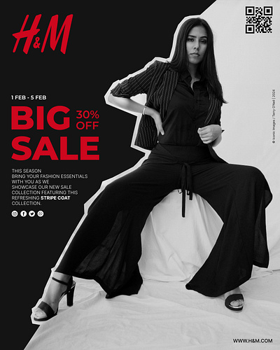 H&M New Arrivals branding graphic design hm poster