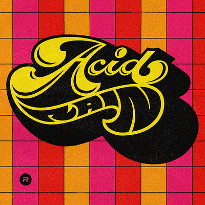 Acid Rain Lettering branding design graphic design lettering lockup logo retro script type typography
