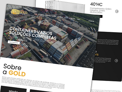 Gold Containers container gold containers terminal ui ux webdesign