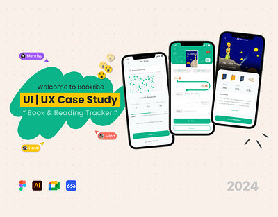 UI | UX Case Study | Book & Reading Tracker app behance case study design graphic design habit illustration logo ui