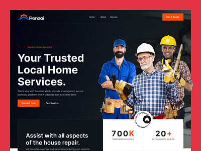 Home Cleaning Services Website design home home services landing page landing page design services ui ux
