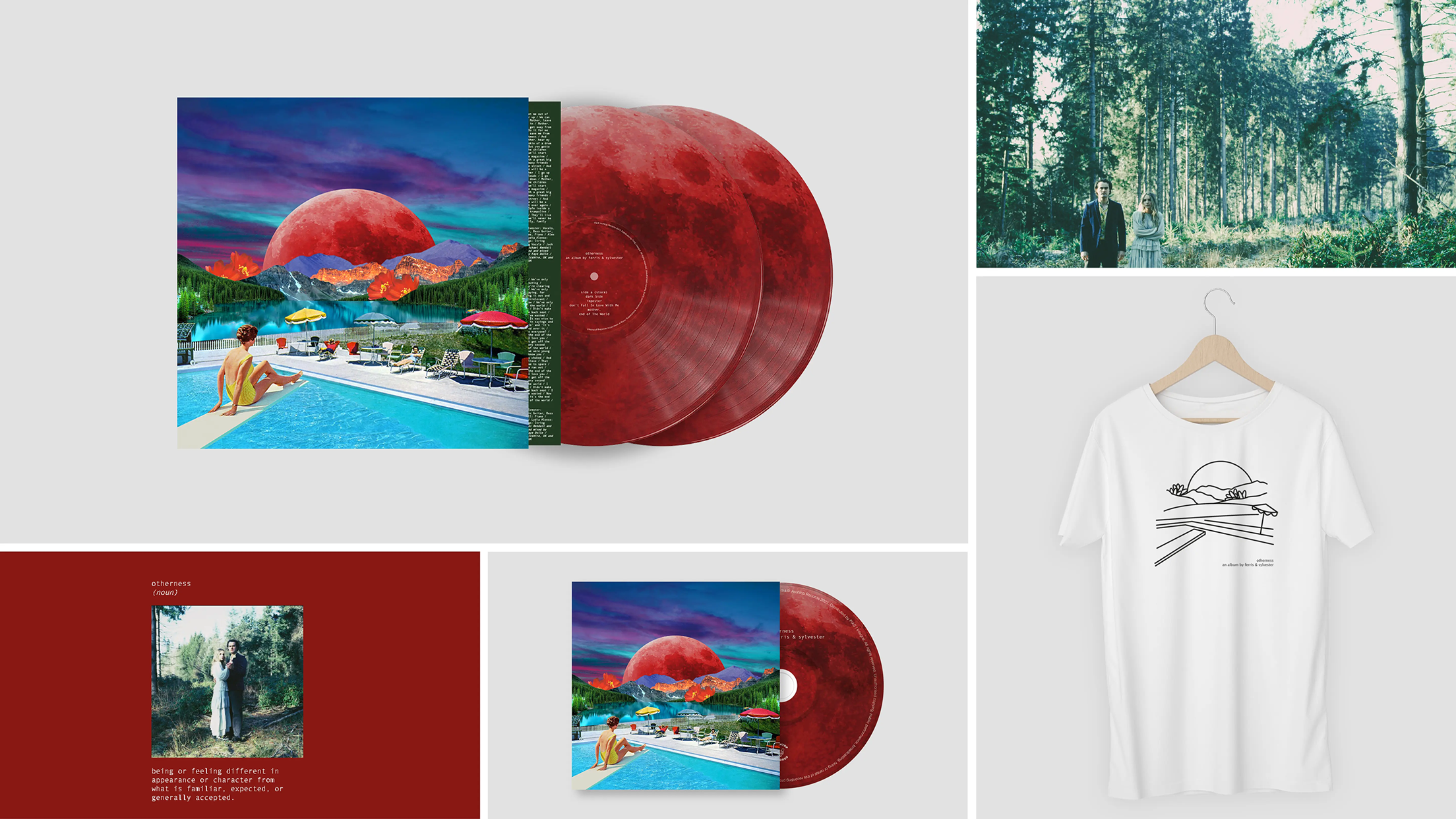 Ferris & Sylvester album and tour artwork and merch album artwork graphic design music musicians tour tshirt design