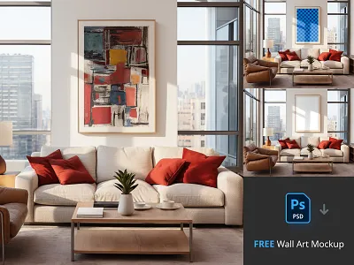 Free Wall Art Mockup #1 freebie