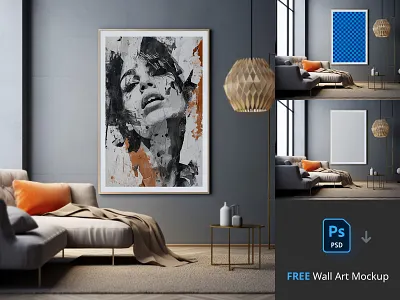 Free Wall Art Mockup #3 freebie