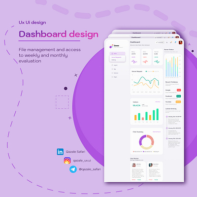Dashboard Web design dashboard design graphic design ui ux uxui design