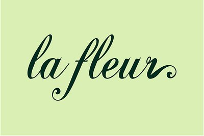 La fleur branddesign brandidentity logo logodesign