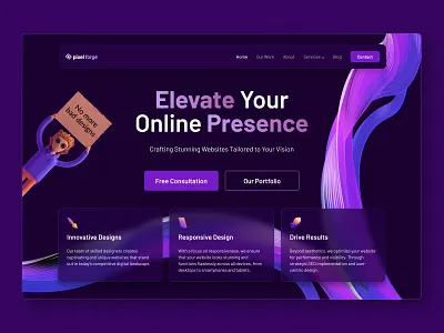 Web Design Agency agency digital agency digital marketing hero section landing page responsive web design ui ui design ux web design web design agency web development