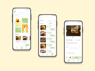 Yum Food! food delivery app mobile app ui user interface design ux