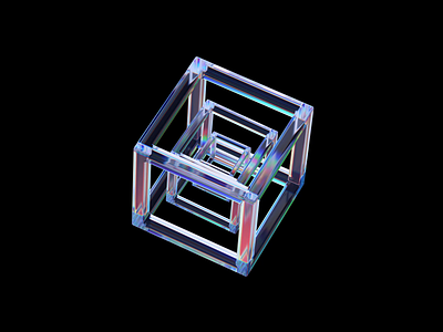 Cube 3d abstract animation blender blender3d branding clean concept cube design dispersion geometric glass loop motion graphics render science shape simple technology