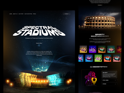 Spectral Stadium 🏟️ | The Future of NFTs animation branding graphic design logo motion graphics ui